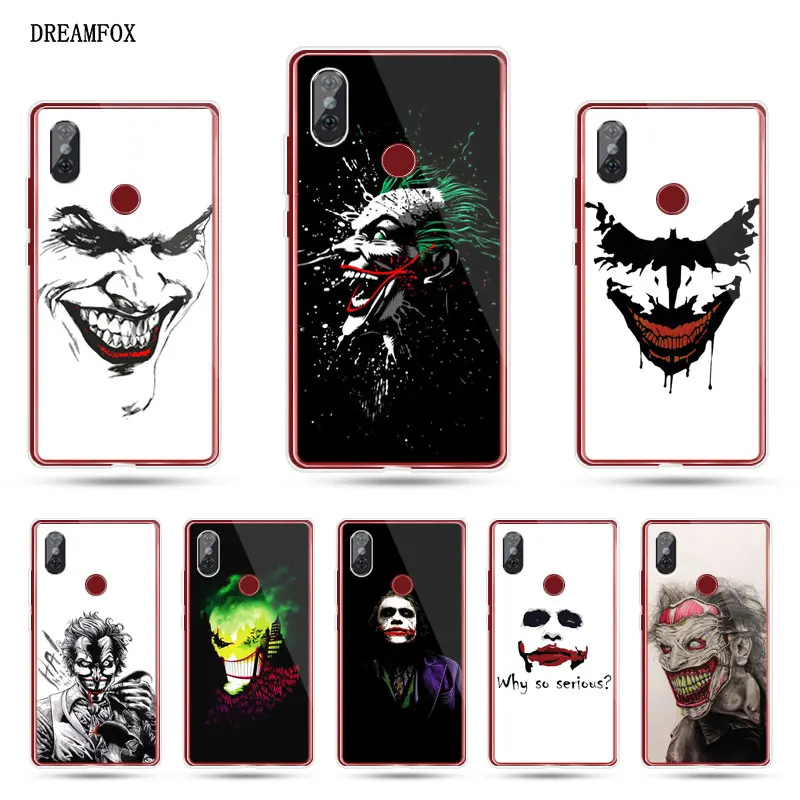 DREAMFOX N082 Joker Soft TPU Silicone Cover For Xiaomi Mi Mix 3 A1 A2 5C 5X 6 6X 8 9 Lite SE Play Pocophone F1 Case |