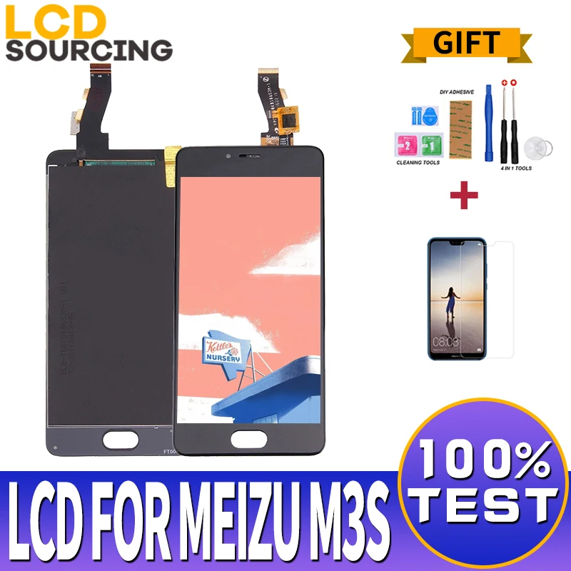 

5.0 inch LCD Display For Meizu M3S LCD + Touch Screen With Frame For MEIZU M3S Display Y685H Digiziter Assembly Replacement
