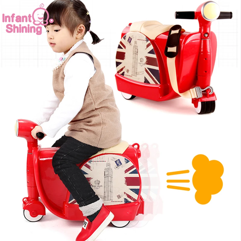 2017 хит моды Bicicleta Infantil Детский чемодан сидеть кататься на игрушке Korah детский