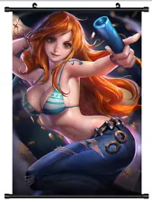 Anime Poster ONE PIECE Nami Wall Scroll Printed Painting Home Decor Japanese Cartoon Decoration | Дом и сад
