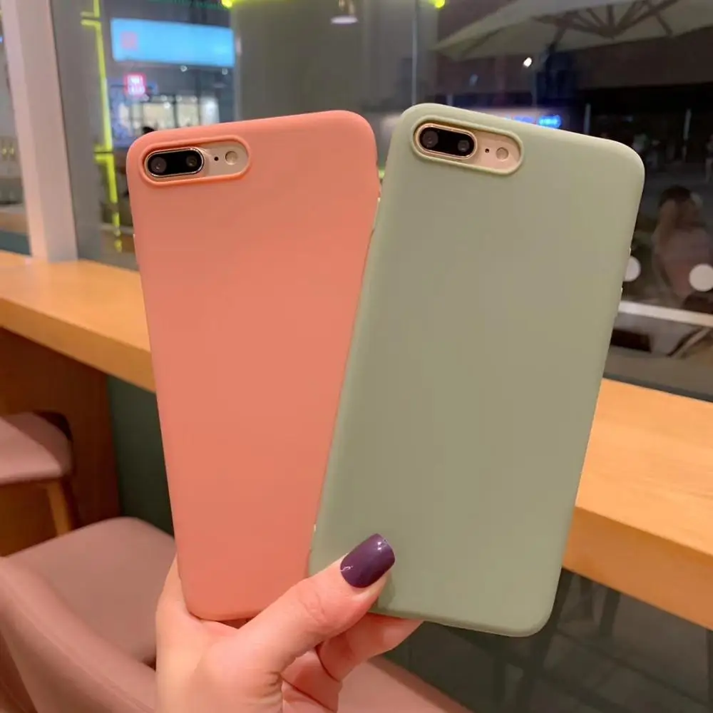 

Plain Matte Soft Silicon Case for Samsung Galaxy S8 S9 S10 Plus Cover Fundas Hull for Samsung Note 8 Note 9 Capa Hoesjes