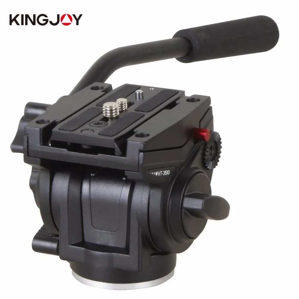

Kingjoy Aluminum Alloy Camera Fluid Damping Head For SLR Camera Tripod Stand With UNC 1/4" 3/8" Camera Thread