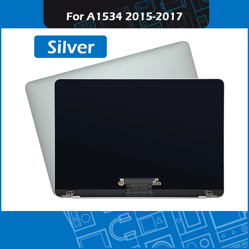 US $385.00 Silver A1534 LCD Screen Full Assembly for Macbook Retina 12 A1534 Display 2015 2016 2017 EMC 2746 2991 3099