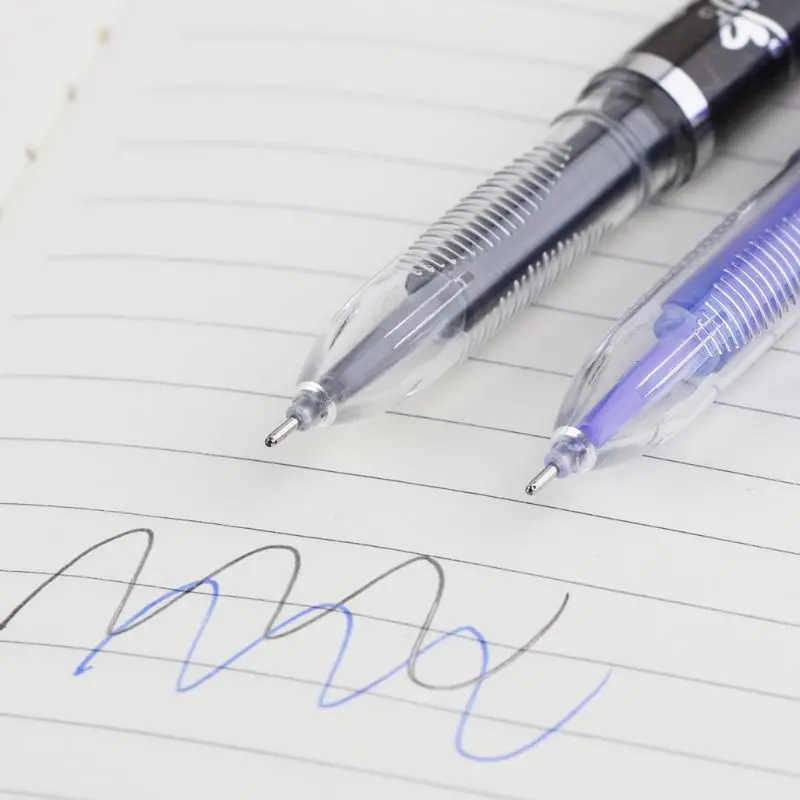 

1 Set Blue And White Porcelain Printing Erasable Pen Student Large Capacity Easy To Wipe Pen Full Needle 0.5mm Gel Pen