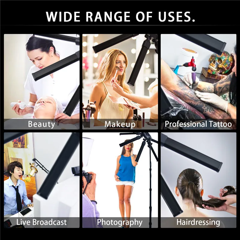  FOSOTO TL-900S plus Photographic lighting 3200-5600K Multimedia Extreme Star Light Lamp Camera Phon