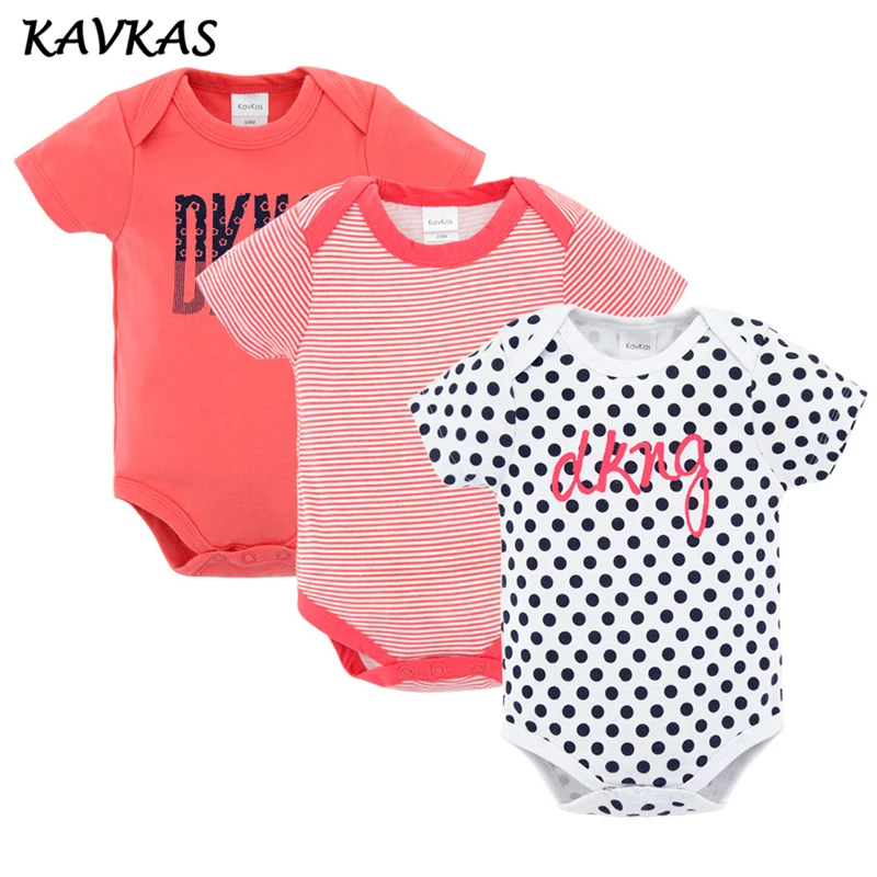 

100% Cotton Baby Bodysuit 3pcs Summer Newborn Baby Clothes Body Baby Jumpsuit Short Sleeve Underwear Infant Girl Pajamas 2018