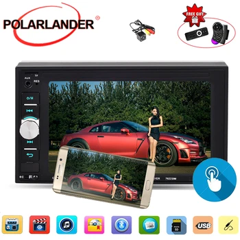 

Car radio 6.2 inch with rear camera mirrori link stereo MP5 player Bluetooth touch screen 9 languages 2 din