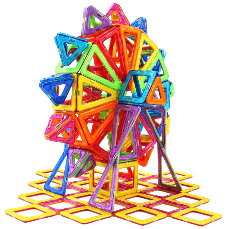 Магнитный конструкторский набор для строительства, модель, блоки, Забавный ребенок, сделай сам, головоломка, развивающие магниты, магнитные игрушки для детей, подарок