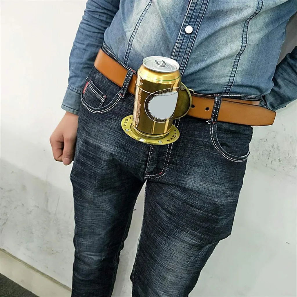 

Water Bottle Belt Clip Holder Beer Head Belt Cans Buckle Cup Holder On Belt fashion home Organizer Storage Interior Accessories