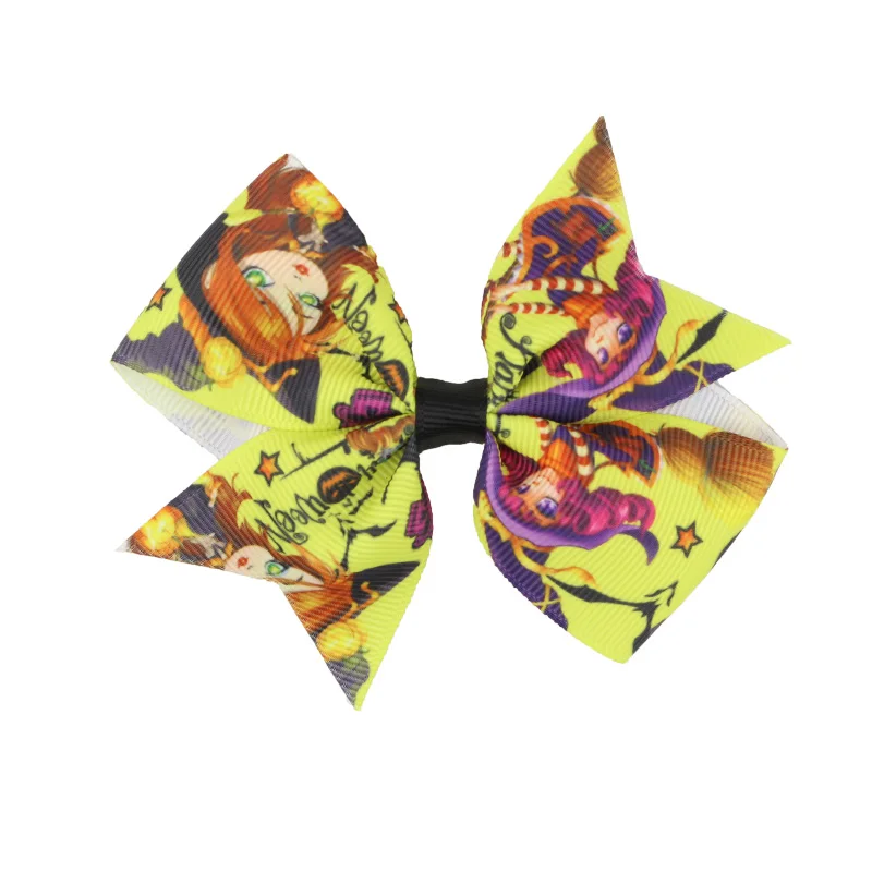 Kids' Solid Grosgrain Ribbon Hairbow with Clips Handmade Glitter Edge Hair Bow Girls' Headwear  Head Accessories (10)