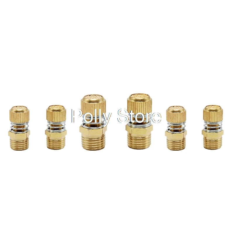 1 шт. пружинный Дроссельный глушитель 1/8 &quot1/4&quot 3/8 &quot1/2&quot медный пневматический