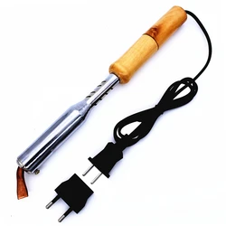 100W 220V Electric Soldering Iron High Power Pure Copper Welding Head Wood Handle Heavy Duty Tools for PCB Solder DIY Works