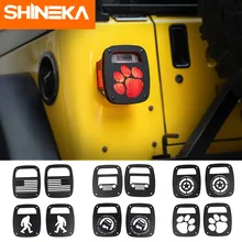 SHINEKA Auto Zubehör Rücklicht Guard Hinten Lampe Abdeckung für Jeep Wrangler TJ 97-06 Zweiten Generation