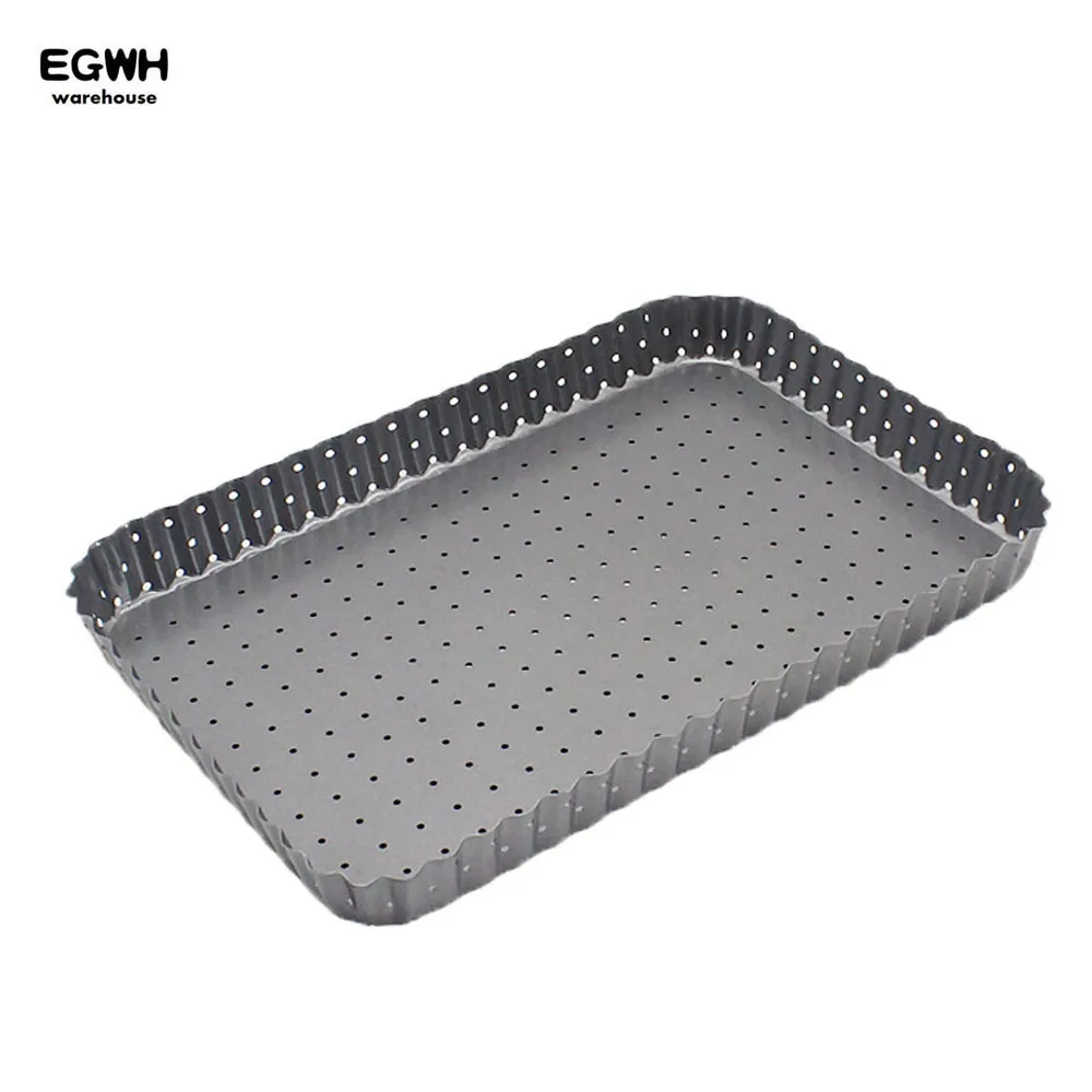 11 inch Pizza Plate Rectangle Deep Non stick Pan With Holes Send Dish