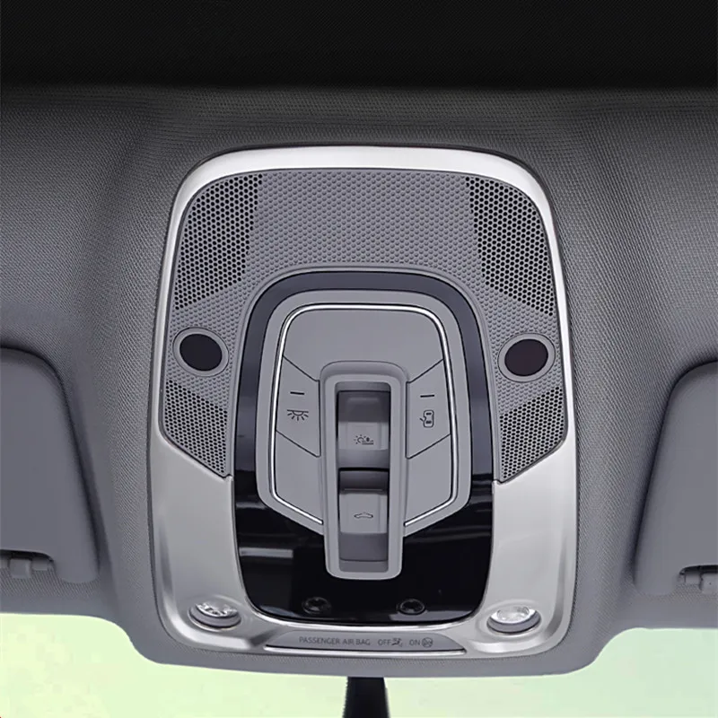 Рамка для лампы для чтения на крышу автомобиля декоративная накладка для Audi A6 C8 Нержавеющая сталь Передняя купольная лампа Декоративные наклейки