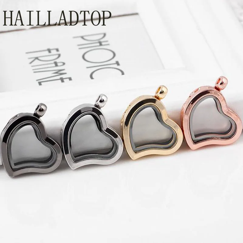 Fashion Cute Heart Shape Locket For Charms Floating Locket
