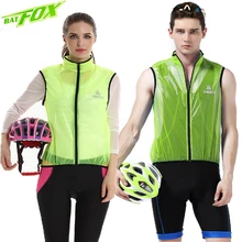 BATFOX жилет для велоспорта без рукавов Водонепроницаемая дышащая велосипедная куртка плащ куртка без рукавов быстросохнущая велосипедная куртка Ciclismo