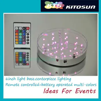 

2 Pieces/Lot High Quality Light Up Vase Base Wedding Centerpiece LED Light/Multicolor LED Light Base