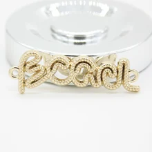 Качественная фурнитура металлические тисненые этикетки на заказ Пришивные бирки для одежды 1*4,2 см маленькая буквенная фурнитура табличка для кармана