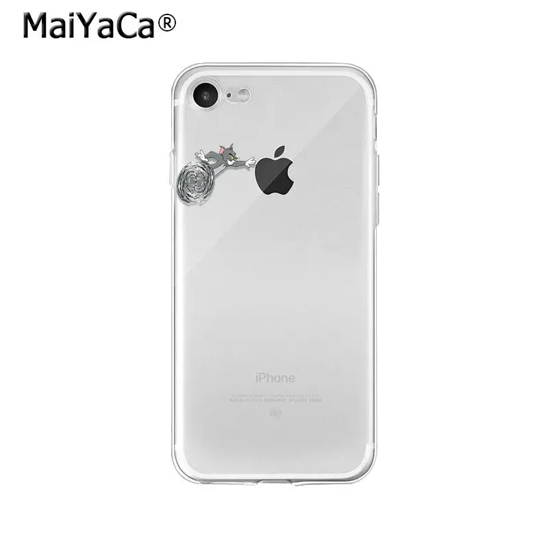 MaiYaCa Том и Джерри ТПУ Мягкий силиконовый чехол для телефона чехол для Apple iPhone 8 7 6 6S Plus X XS MAX 5 5S SE XR мобильных телефонов