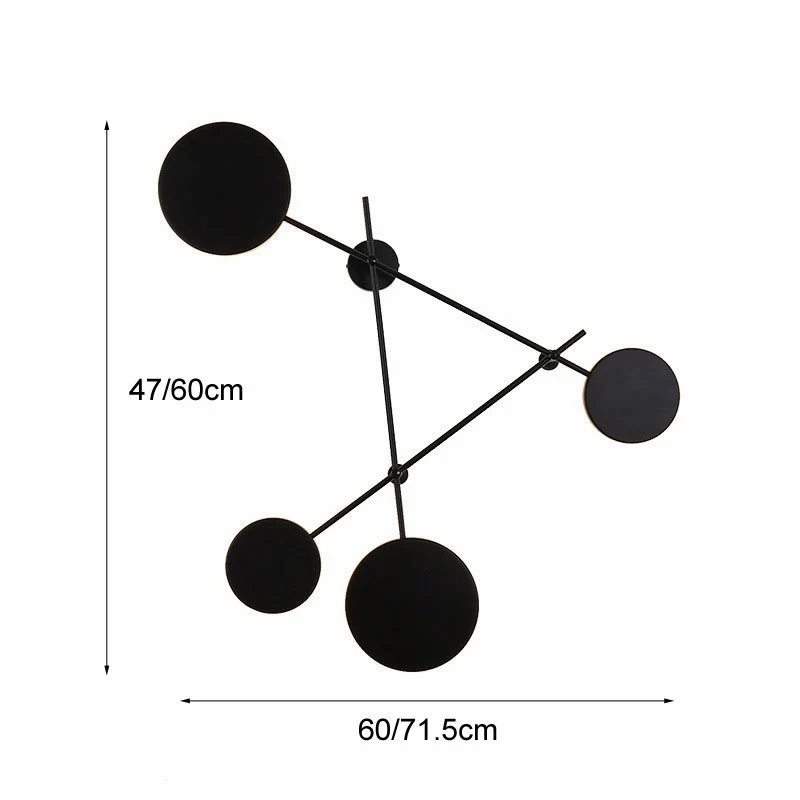 Modern Nordic Round LED Wall Lamp Bedroom Bedside Corridor Staircase Living Room Light Creative Indoor Loft Home Decor Wall Lamp (11)