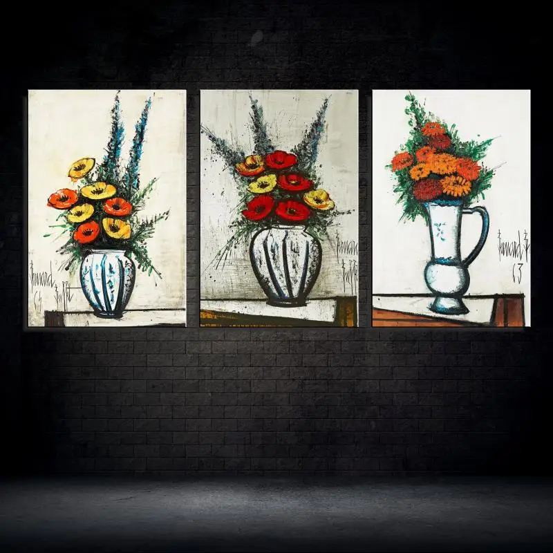 Bouquet De Fleurs Encore Vie Moderne Bernard Buffet Sans