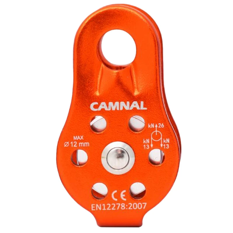 

Camna Climbing Rope Pulley 26Kn Single Fixed Pulley Climbing Rope Climbing Downhill Lifesaving Equipment Outdoor