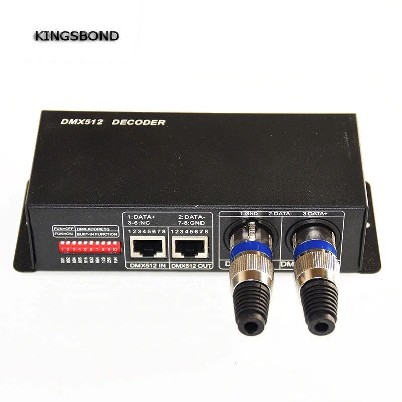 

DMX 512 Decoder l4CH DC12-24V RGB led controller, RGB LED DMX512 decoder 4 Channel