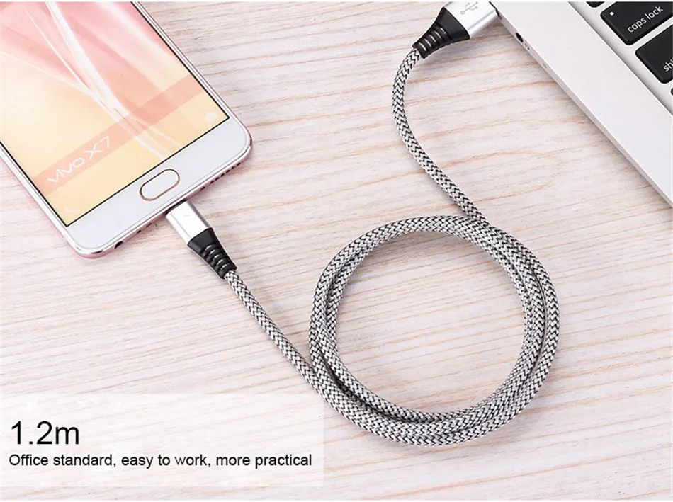 NOHON Micro USB Charge Data Sync Cable For Samsung Galaxy S7 S6 Huawei P8 Xiaomi Redmi Note 4 4X Phone Fast Charging Cables 1.2M