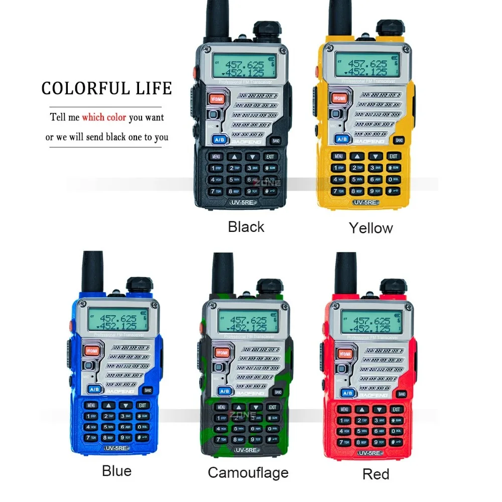 Baofeng UV-5RE рация UV-5R обновленная версия UHF VHF Dual Watch UV 5RE CB радио VOX FM трансивер для охоты