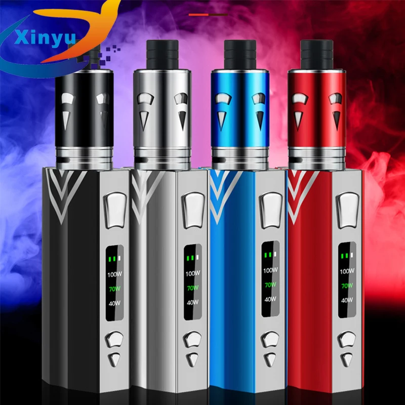 2PC Original JXS008 100w Starter Kit 2000mah Vaporizer Kit Shisha vape Pen Hookah Metal Body 3.5ml vape Electronic Cigarette KIT