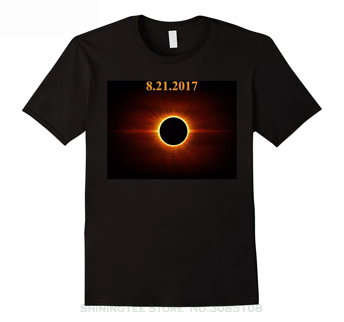 

100% Cotton Short Sleeves Tee Shirts Total Solar Eclipse August 21 2019 T Shirt Astronomy Gift Stranger Things Design T Shirt