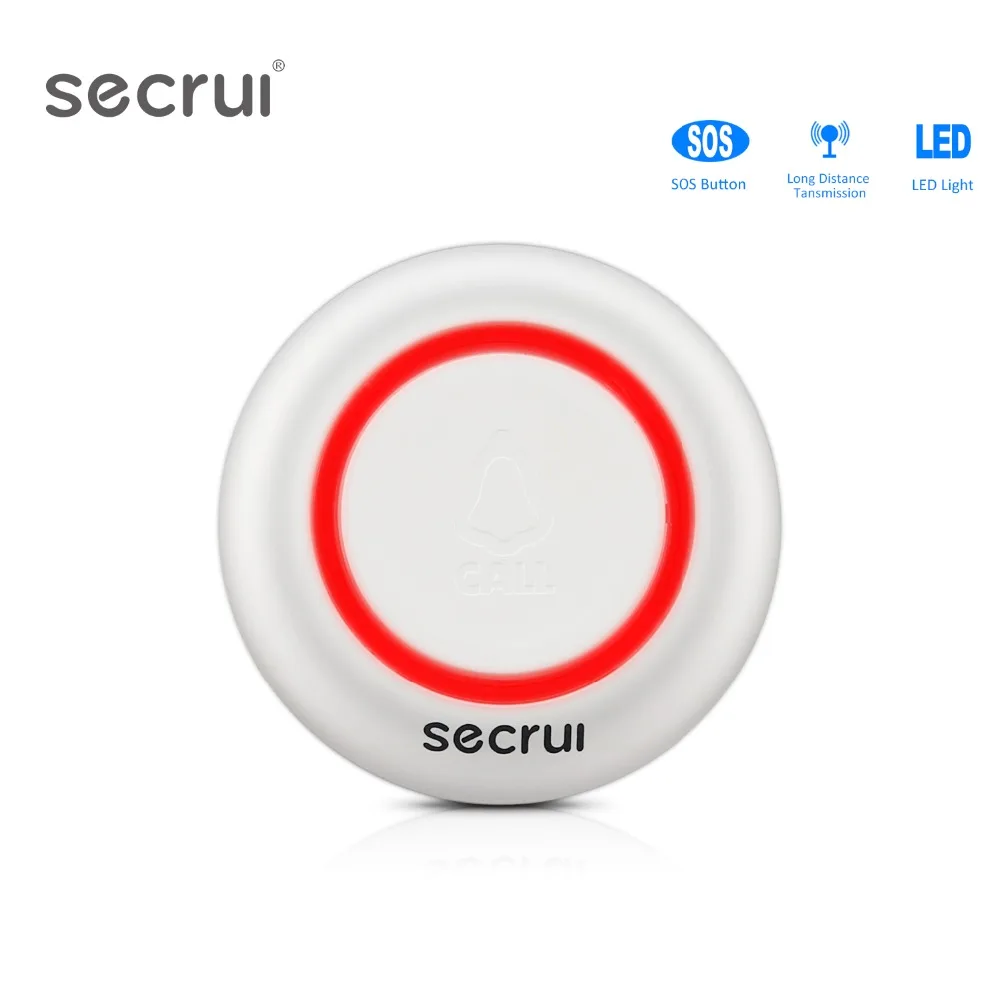 

SECRUI F57 Wireless SOS Button Emergency Button 433MHz Alarm Accessories For GSM PSTN Intelligent Home Alarm System