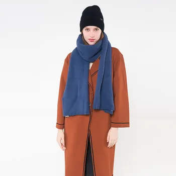 

Ladies Cashmere Winter Scarves Grey Pashmina Yellow Stole Khaki Long Tippet Thick Shawls Female Muffler Knitting Solid Color