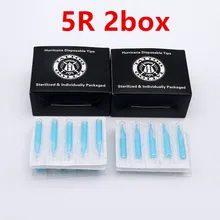 100 шт одноразовые татуировки 5RT синие пластиковые насадки на тюбик круглые для тату аксессуары для боди-арта