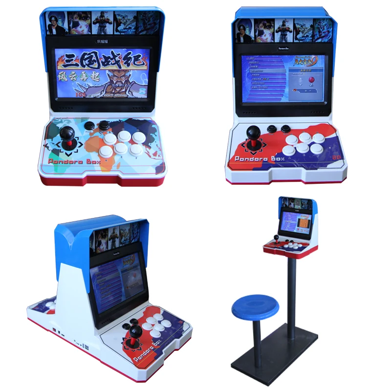 Мини-аркадные игровые автоматы bartop с ЖК-экраном 10 дюймов для 1 или 2 игроков набор