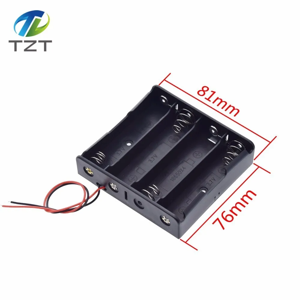 Черный пластик 1x2x3x4x18650 Коробка для хранения батареи Чехол 1 2 3 4 Слот способ DIY зажим для батарей держатель Контейнер с проволокой свинцовая шпилька