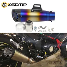 ZSDTRP 60 мм Универсальный Acier неоксидный Moto Dirt Bike SC выхлопная труба Silencieux слипоны для Yamaha ATV Quad Street Dirt Bike