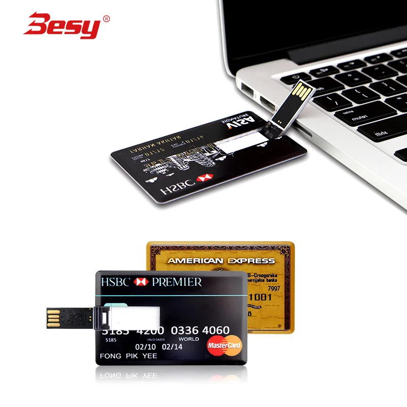 Банковская кредитная карта USB флэш накопитель реальная емкость Высокая скорость