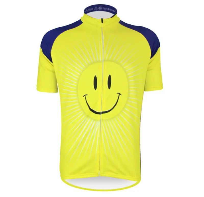 Yellow Sun Smiley Icon Men's Personality Bicycle Jerseys Bike Short