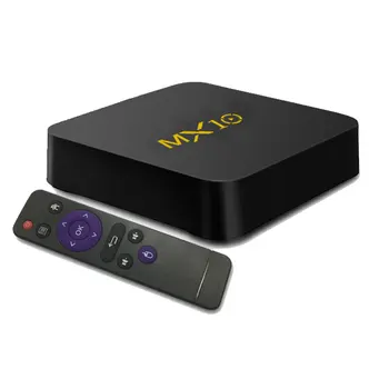 

10pcs/Lot Free DHL MX10 Smart TV Box Android 7.1 RK3328 4G 32G TV Box 4k Media player