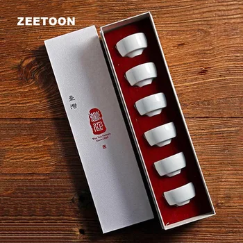 

40ml/50ml Gift Box Package Tea Cup Ceramic Porcelain Celadon Teacup Tea Ceremony Drinkware Teaware Master Cups Decor Boutique