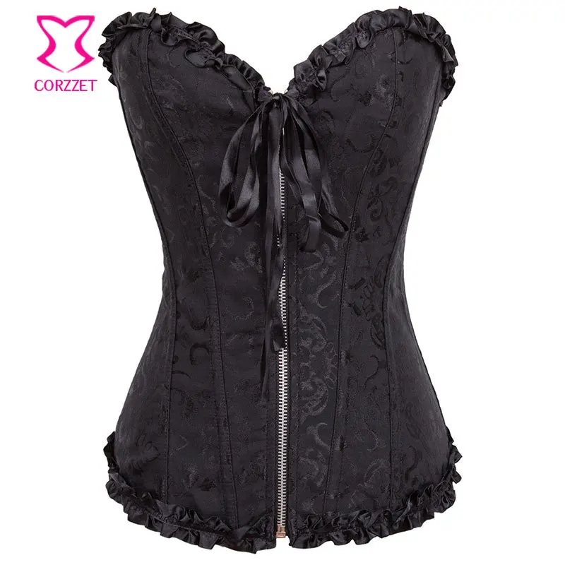 

Victorian Jacquard Overbust Corpetes E Espartilhos Sexy Gothic Clothing Korsett For Women Corselet Plus Size Corset 6XL