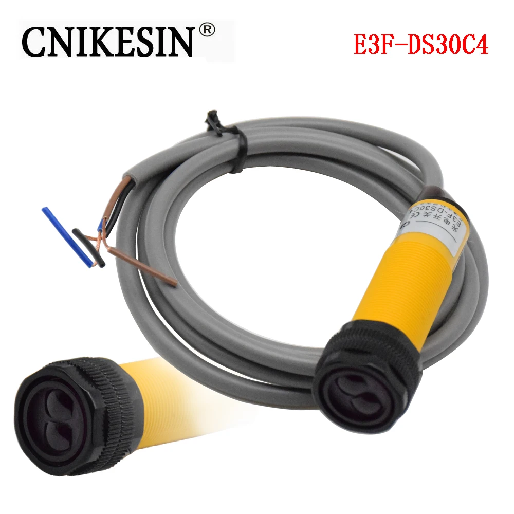 CNIKESIN E3F DS30C4 M18 Диффузный фотоэлектрический выключатель dc три линии NPN нормально