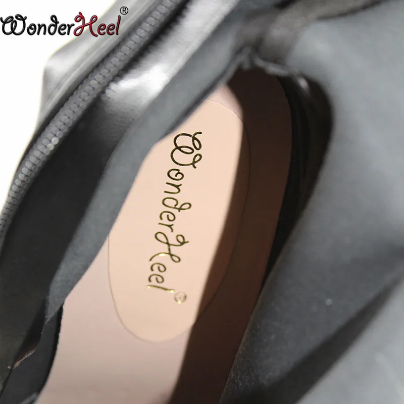 Wonderheel/высокие сапоги до колена из матовой искусственной кожи на шпильках 12 см