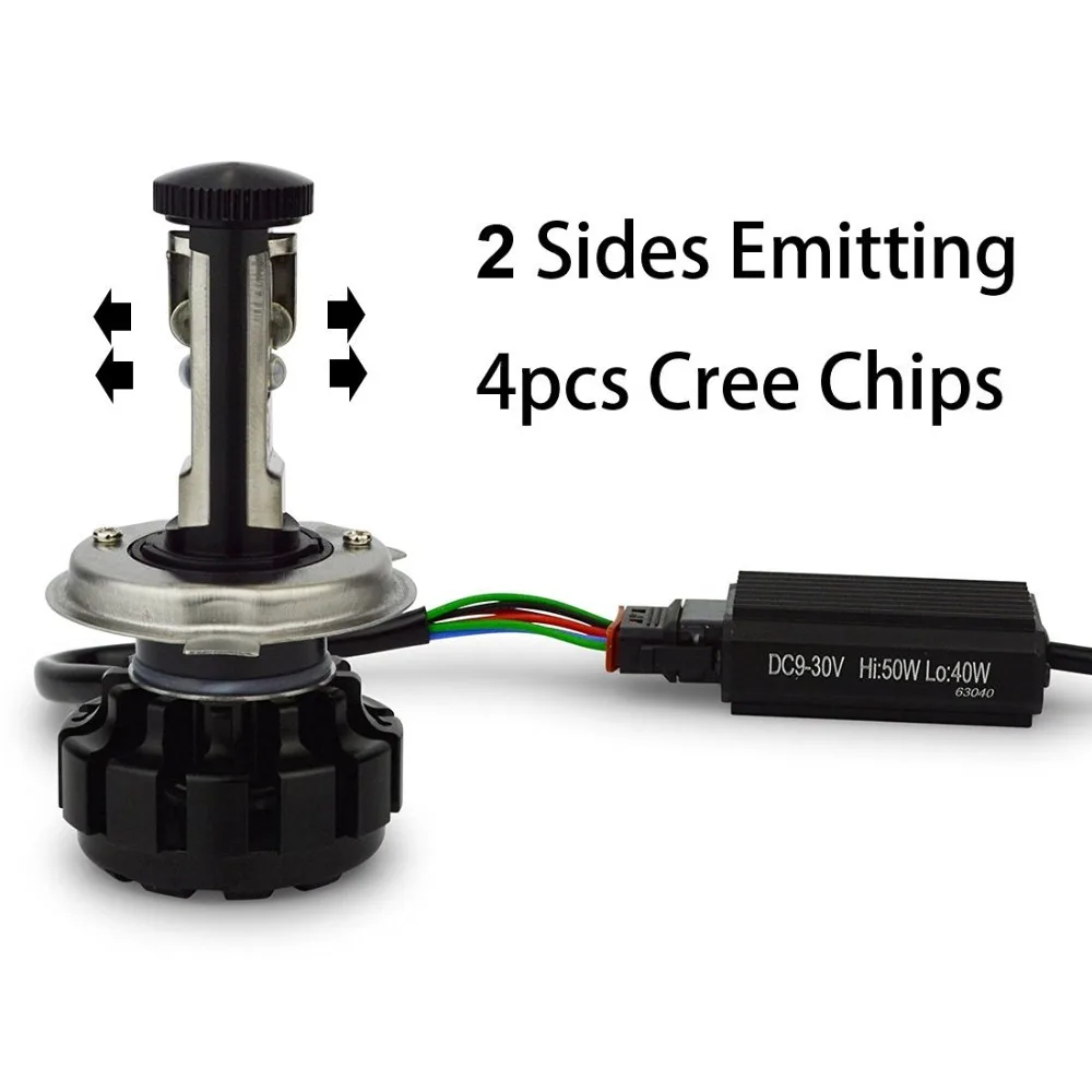12000LM супер яркий комплект Автомобильных СВЕТОДИОДНЫХ Фар H4 HB2 9003 H13 9007 C ree Chip