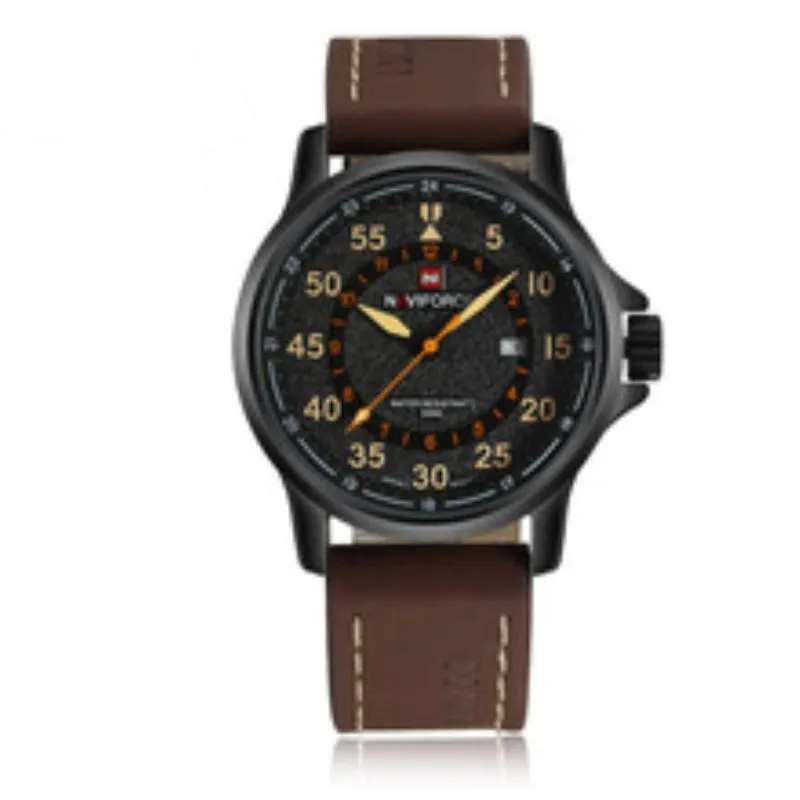 

Watch Men Sport Mens Watches Top Brand Luxury Rome Army Business Leather Band Quartz Male Clock Watch Wrist Relogio NAVIFORCE