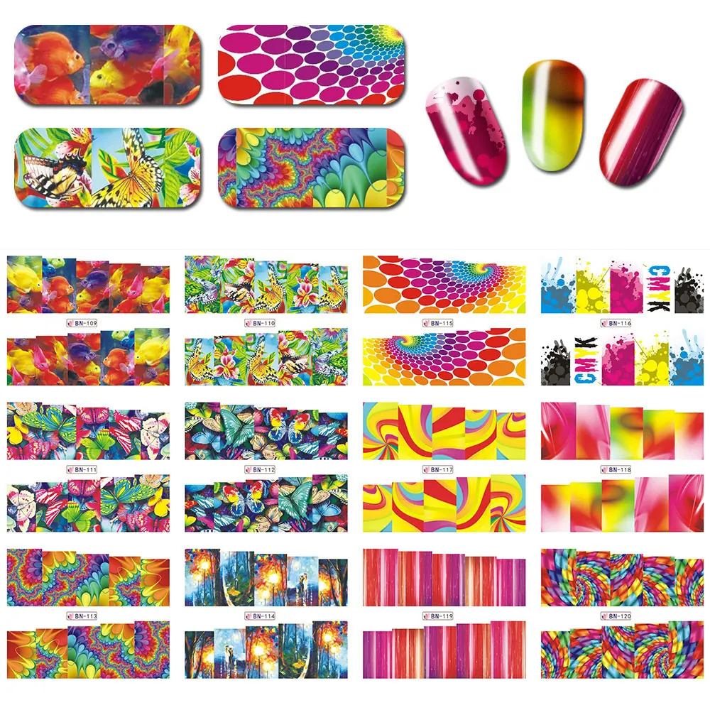 

12sheets/lot Nail decals nail stickers butterfly transfers stickers nail tattoo flowers nail decals nail decoration nail polish