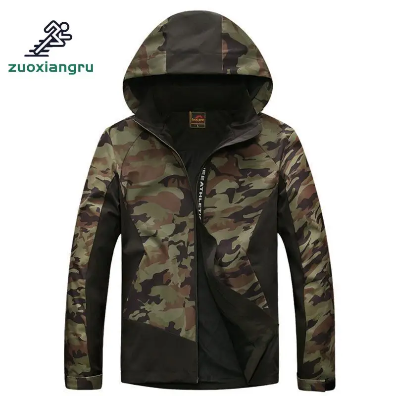 

New Men Spring Autumn Camping Trekking Running Camo Coats Hiking Outdoor Jacket Waterproof Protection Sports Jackets