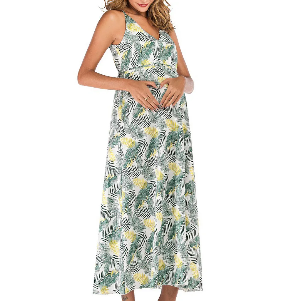 Платья для беременных, кормящих грудью, для фотосессии, цветочный v-образный вырез, размера плюс, для беременных, кормящих, длинное платье, одежда для беременных женщин